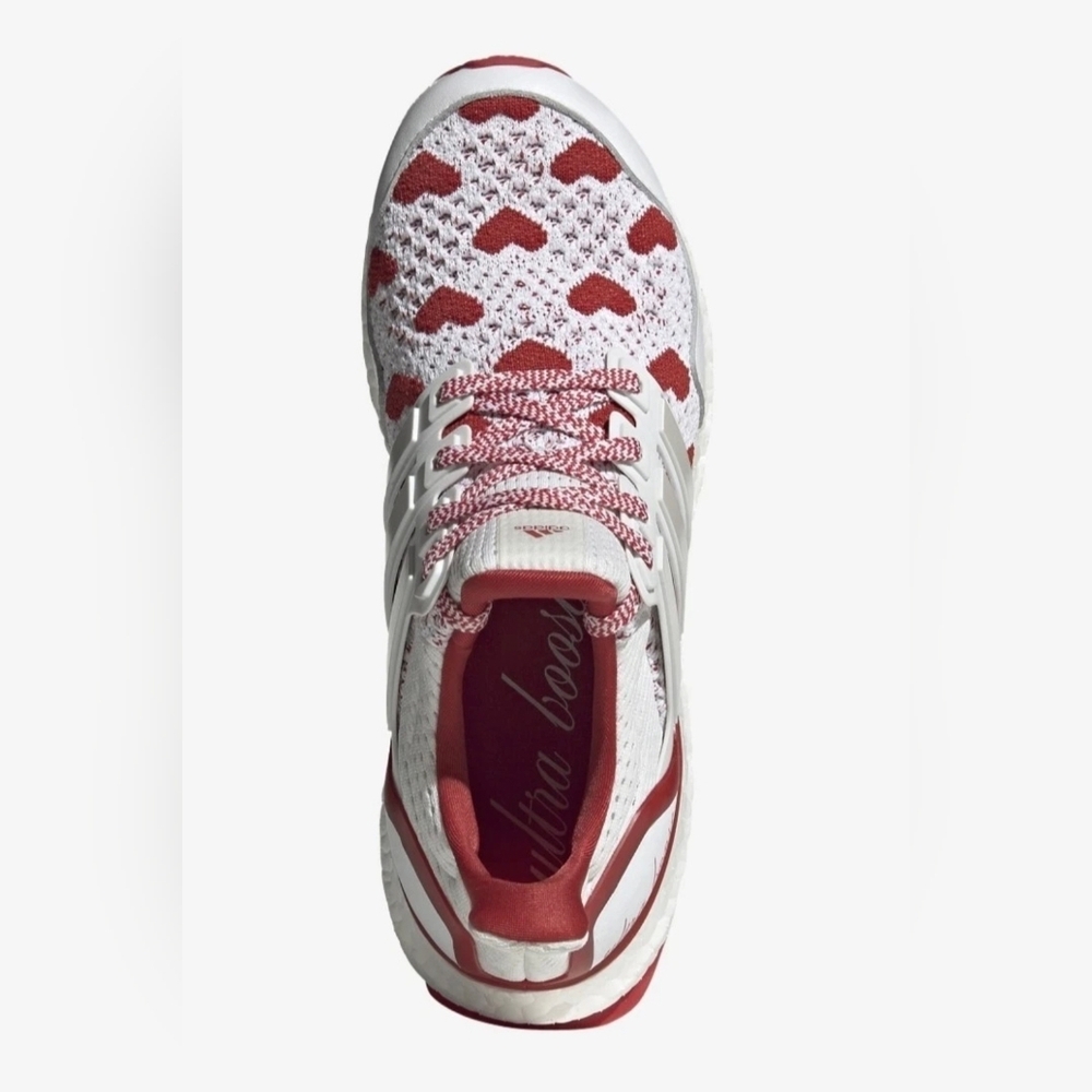 🔥New Adidas Ultra Boost 1.0 Red Hearts Woven Love 7.5 US Training Running Shoes